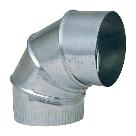 Imperial Imperial 9 in. D X 9 in. D Adjustable 90 deg Galvanized Steel Furnace Pipe Elbow GV0305-C